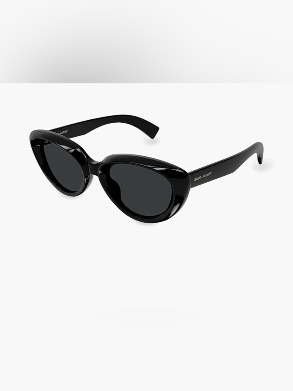 Saint Laurent Glossy Black Cat-Eye Sunglasses “Betty” - Picture 1 of 1